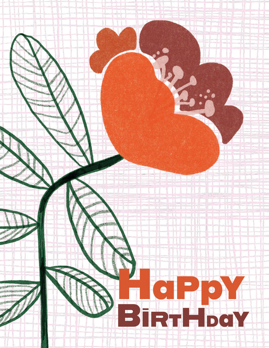 “Happy Birthday” Flower Vine