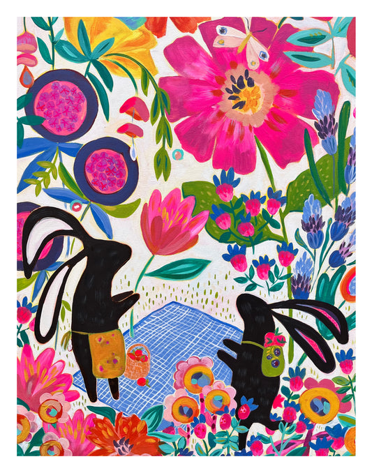 From One To Another Bunny Art Print