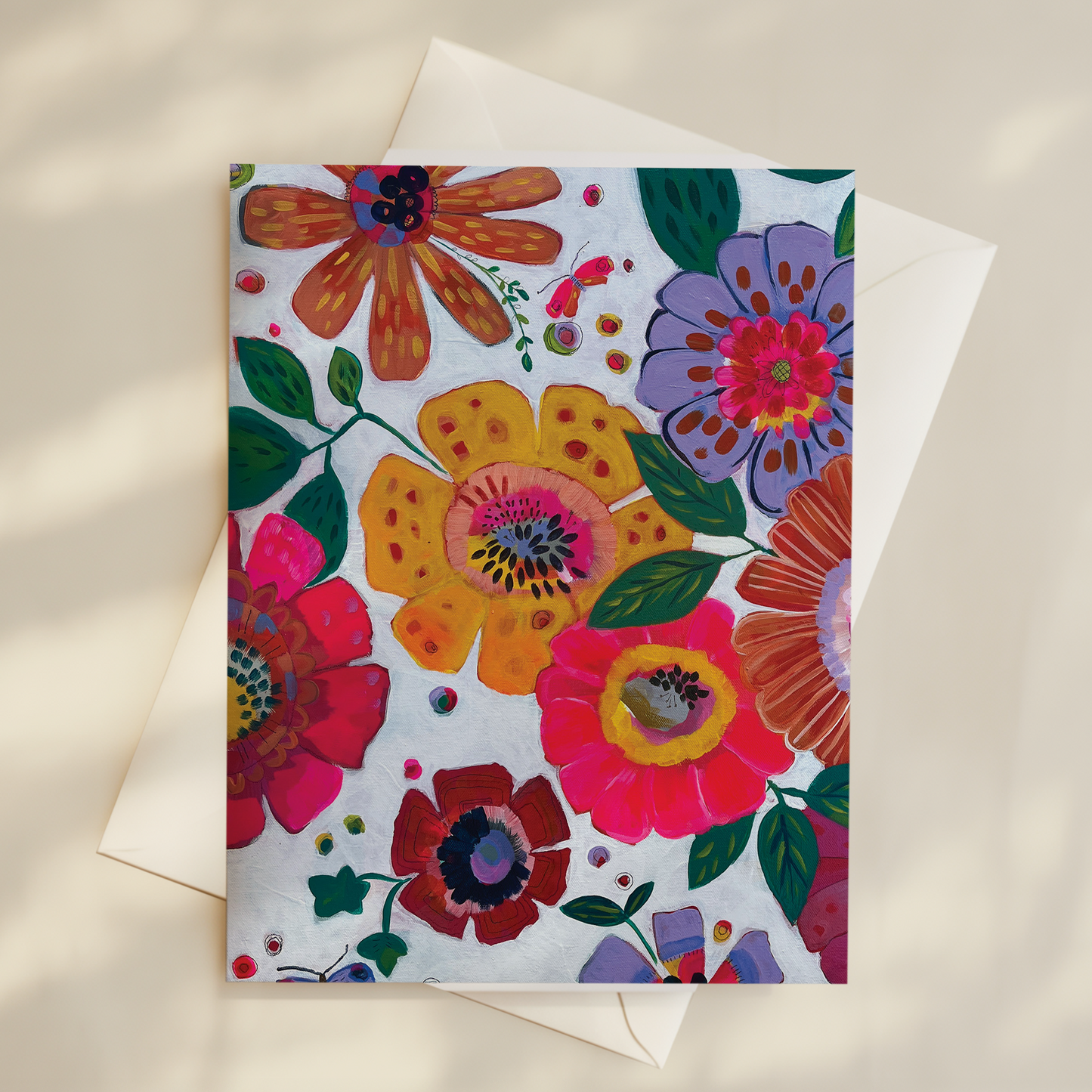 Sun-Kissed Floral Card