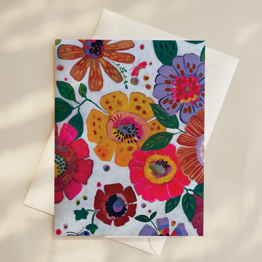 Sun-Kissed Floral Card