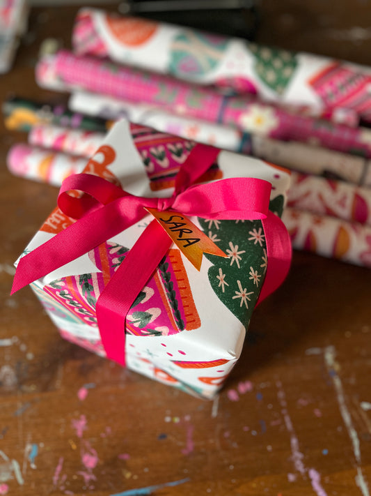 Custom Gift Wrap Sheets-Sets of Three